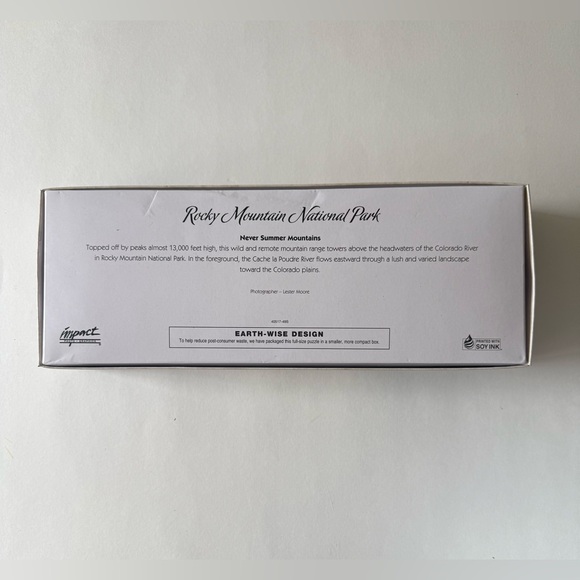 Never Summer Mountains Rocky Mountain National Park Panoramic Puzzle 14 x 39" - Picture 5 of 7